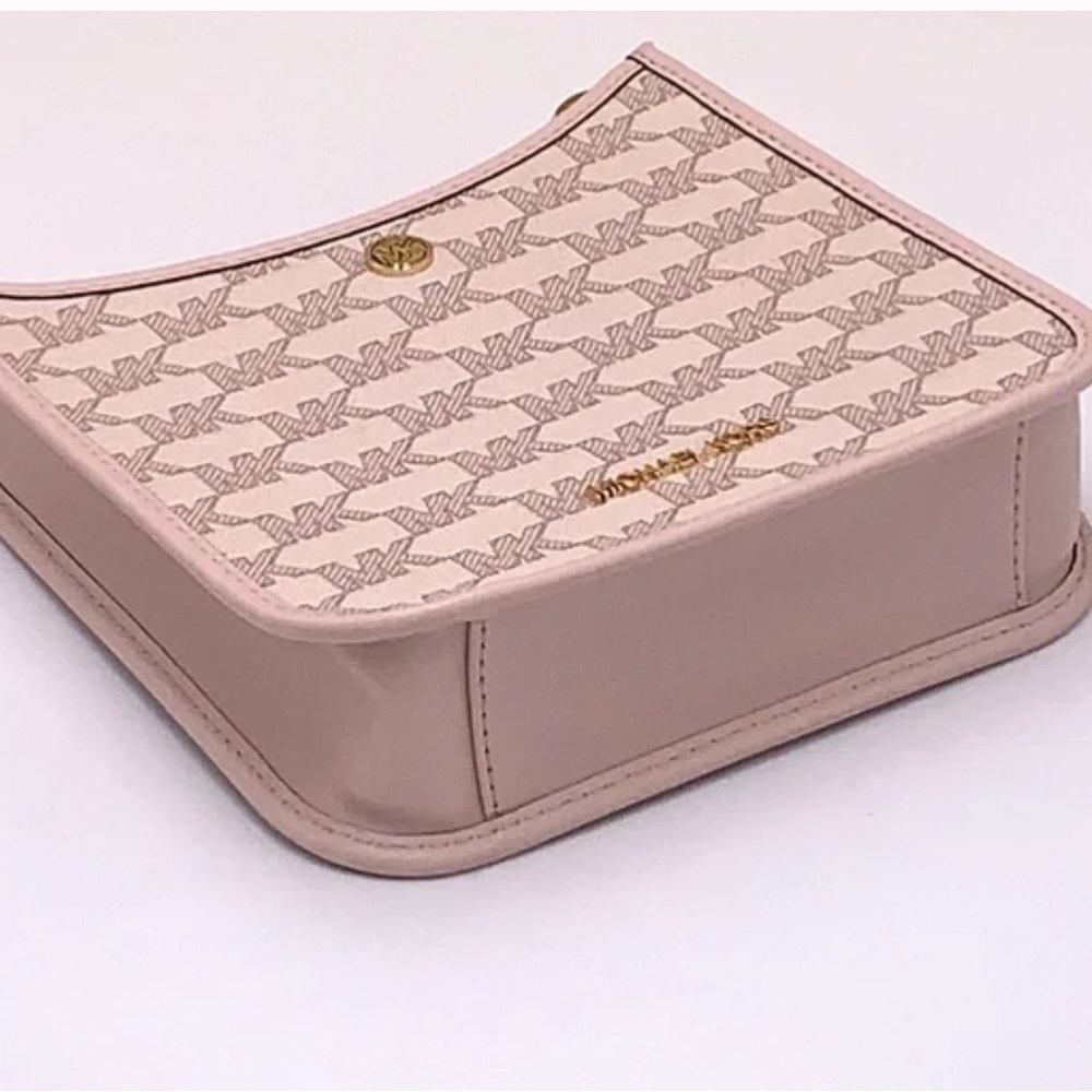 MICHAEL KORS Briley Small Logo Messenger Bag POWDER BLUSH MULTI COLOR - Picture 5 of 14
